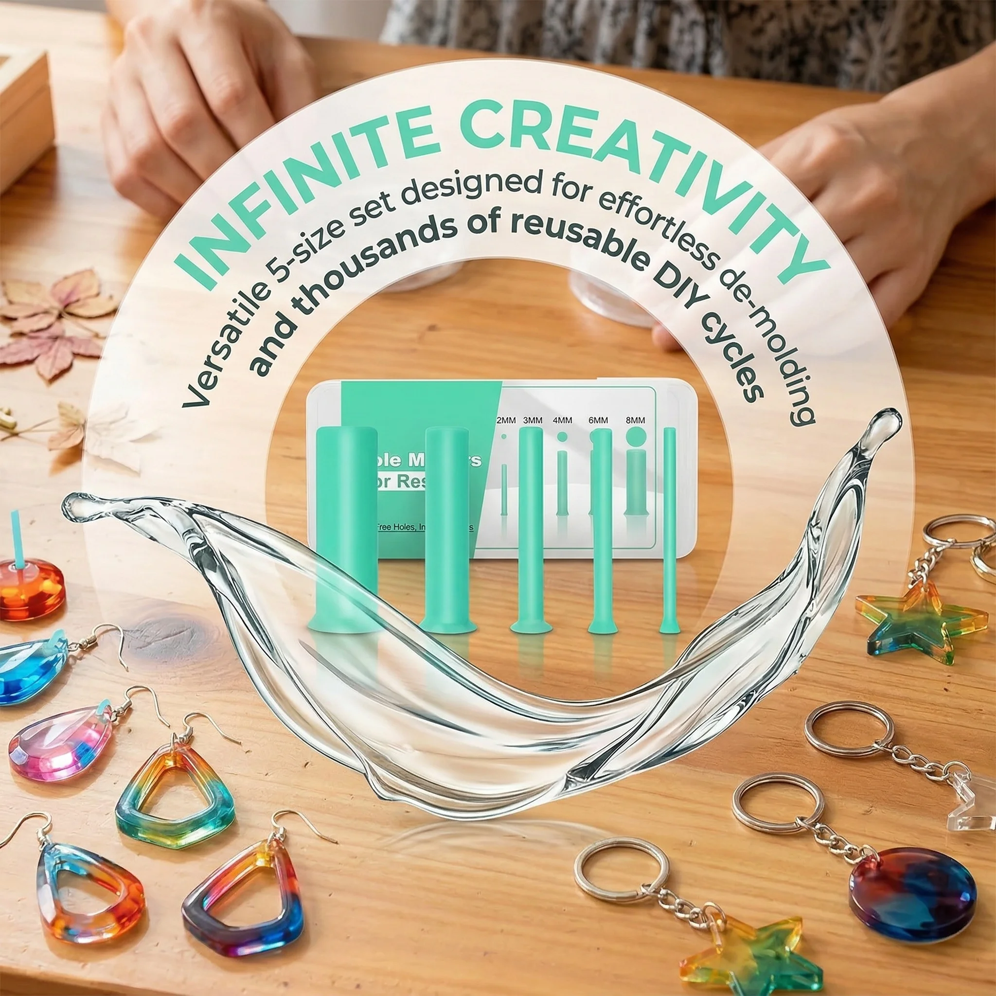 Epoxy Uv Resin Kit - Kit di 35 Pezzi per Apertura